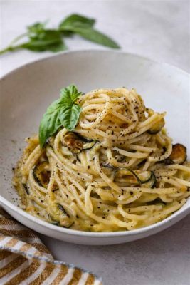  Spaghetti alla Nerano:  Savory Noodles Intertwined with Creamy Delights and Tangy Sunshine